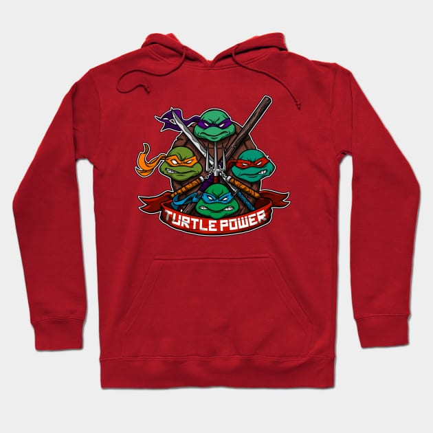 Turtle Power Hoodie by juanotron